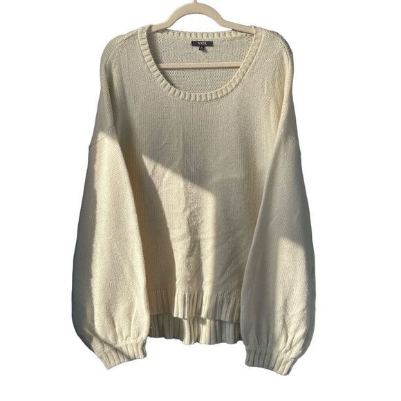 S2‎ NYDJ Ivory Oversized Sweater Size XL - Picture 1 of 4